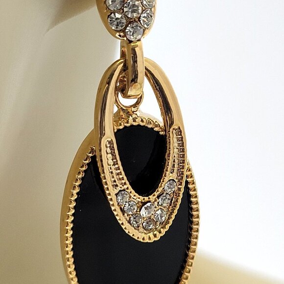 Black and Gold Earrings - Picture 11 of 16